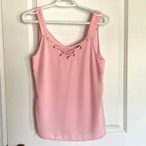 Pink Front Laced Blouse